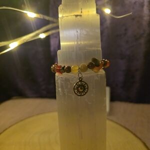 Sun Charm Beaded Bracelet - Multicolor